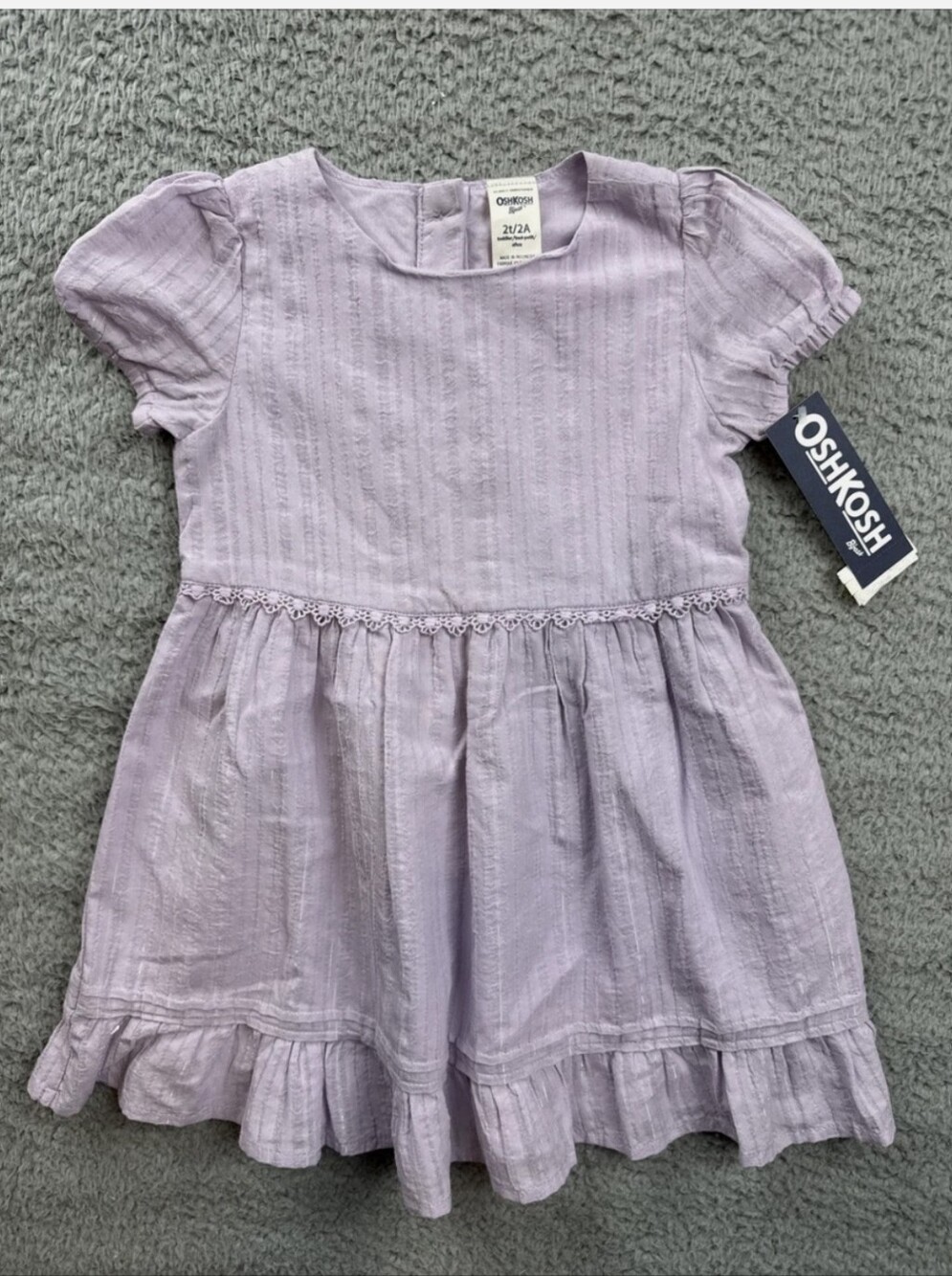 OshKosh B'gosh Lilac Cotton Girls' Dress